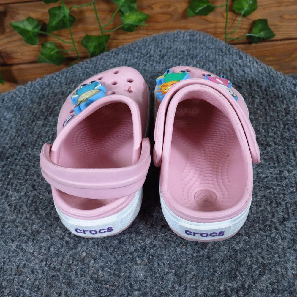 Crocs‎ Classic Peppa Pig Toddler Girl Casual Clogs Size 4-5C Play Pink Synthetic